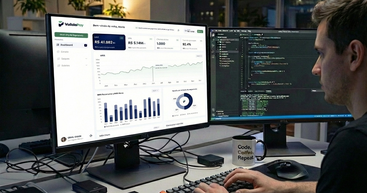 Gestão de métricas SaaS sem planilhas: dashboard ValidaPay na prática